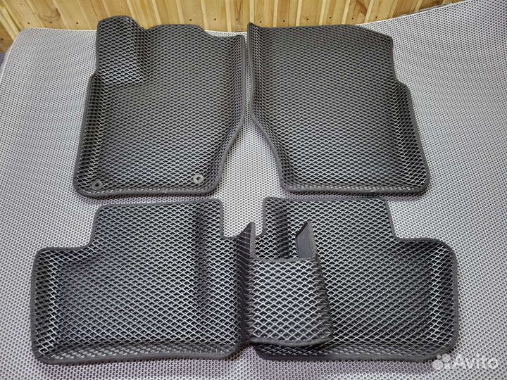 Коврики эва на ситроен с4 2 с бортами и 3Dлапкой