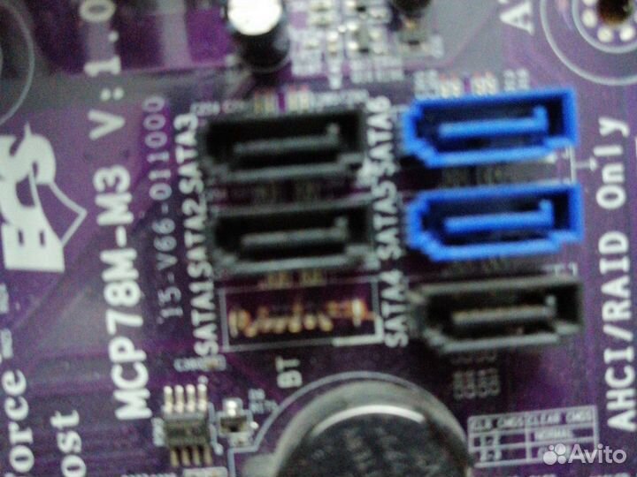 Материнка ECS gf8200sm-M3 с памятью процессором