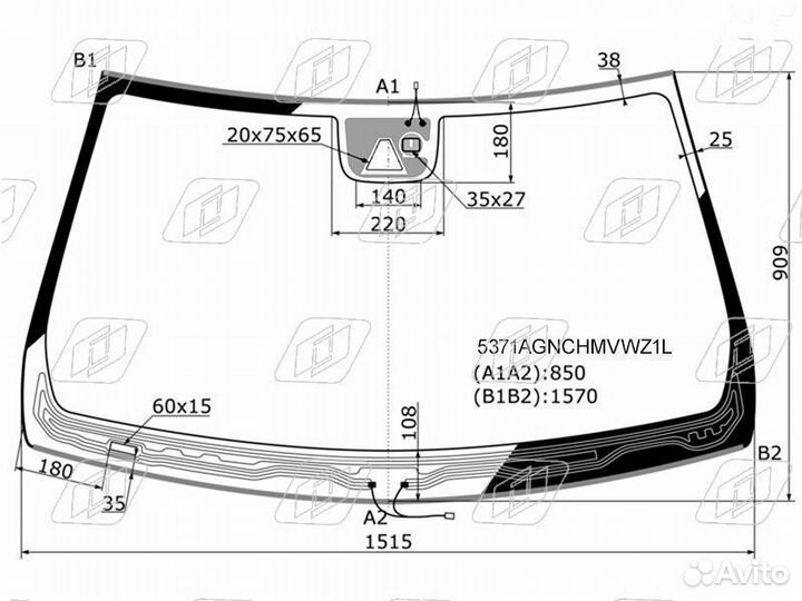 Стекло лобовое Mercedes-Benz E-Class с 2013 по 201