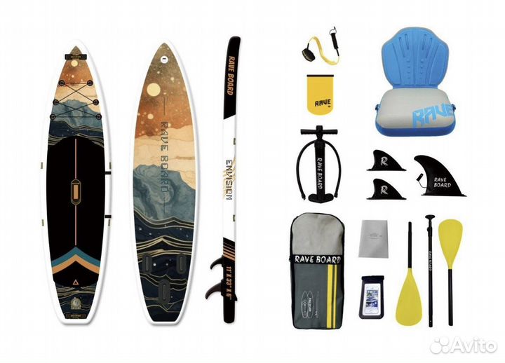 Сап борд доска sup board rave board новая