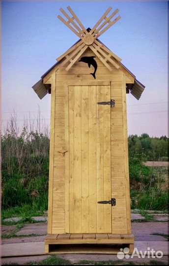 Дачный туалет деревянный В432