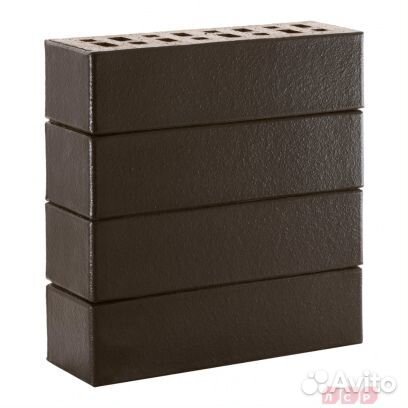 Клинкер фасадный Черный Рейкьявик глянцевый 1,0 нф