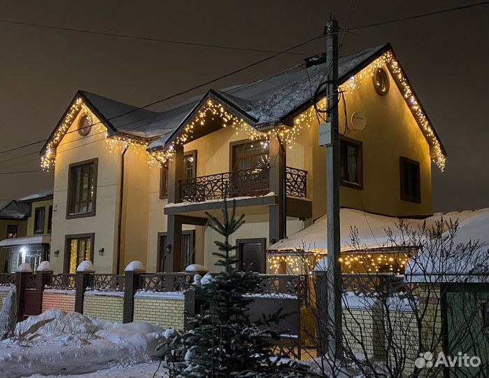 Новогоднее украшение домов под ключ