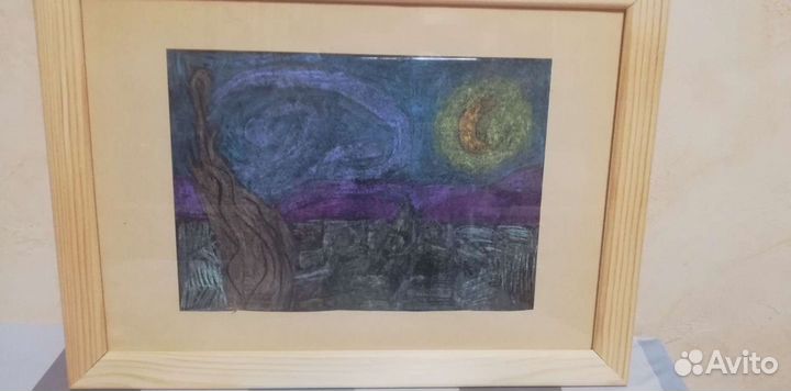 Репродукция Винсент Ван Гог, звёздная ночь
