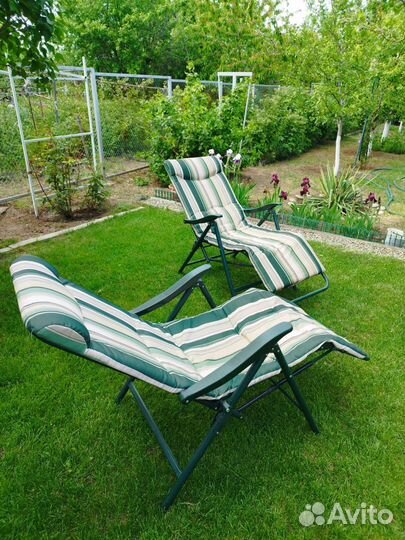Кресло шезлонг складное