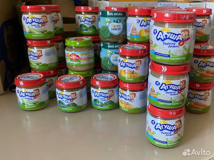 Детское питание пюре овощное