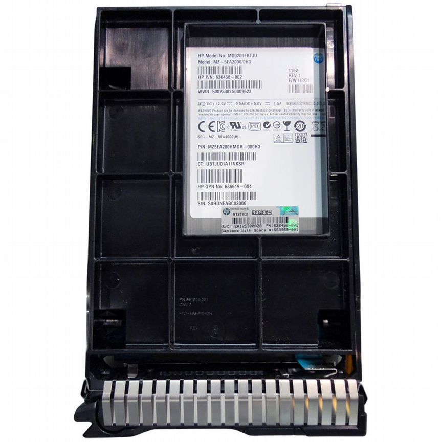 [653969-001] Жесткий Диск Hp 200gb Sata2 3.5" Ssd 653969-001