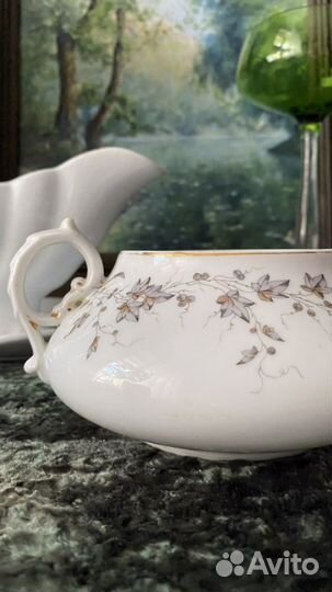 Антикварный фарфор Гарднер сахарница