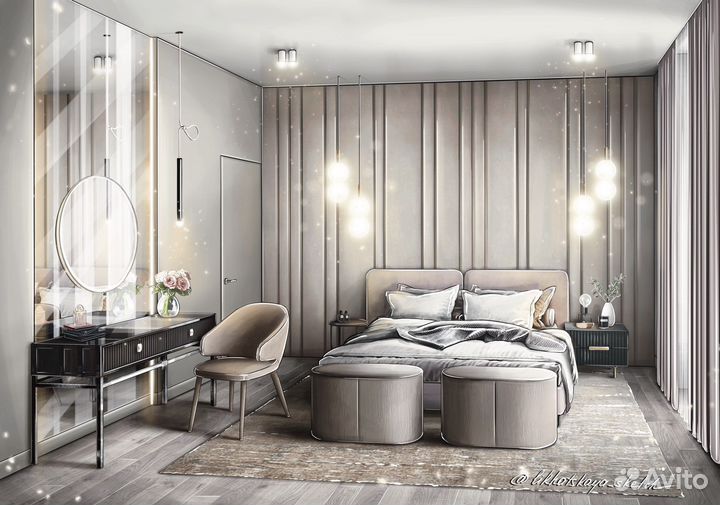 Визуализация интерьера / скетч