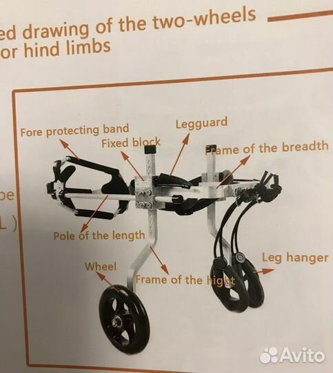 Инвалидная коляска для кошек и собак