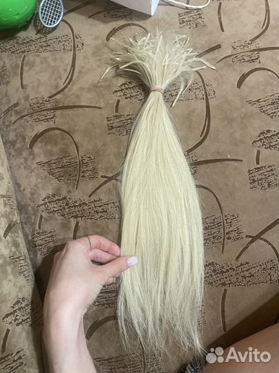 Волосы для наращивания натуральные бу 50-55 см