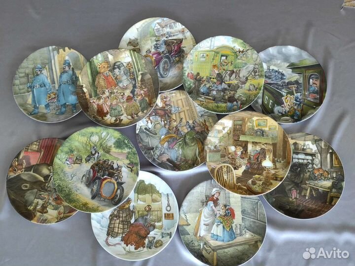 Комплект 12 тарелочек Wind in the Willows Wedgwood