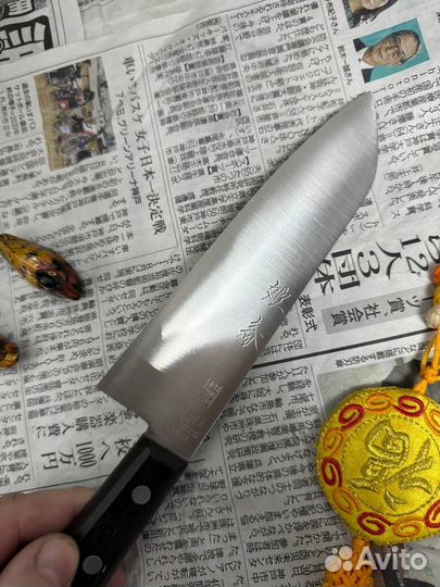 Японский Кухонный нож Сантоку(нержавеющий Ламинат)