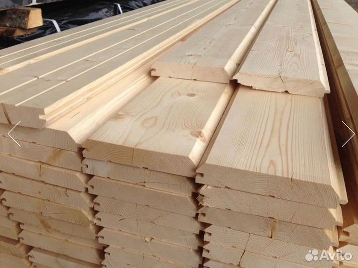 Имитация бруса : 20x196, сорт 1-2, профиль классик, ель