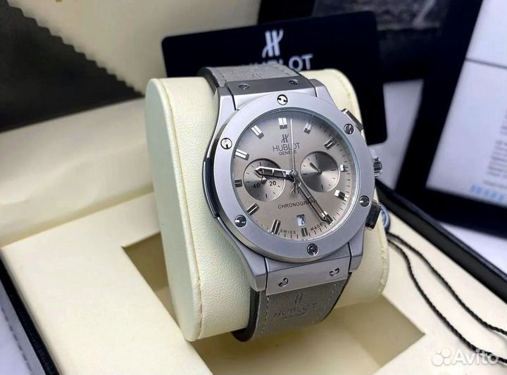 Мужские часы Hublot (Всё Активно) ремешок каучук