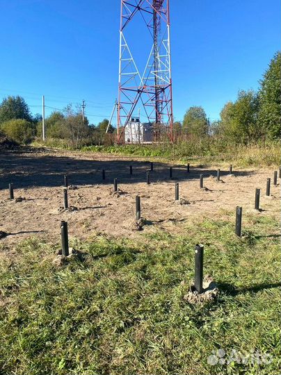 Установка винтовых свай