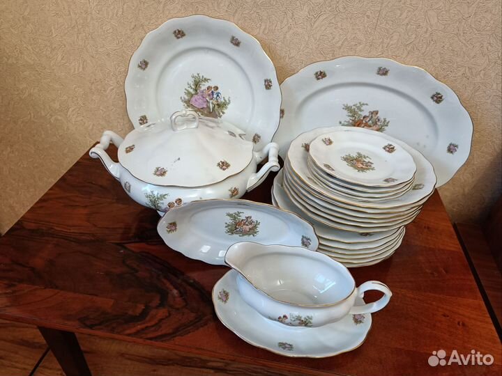 Набор столовой посуды на 6 персон СССР 21 предмет