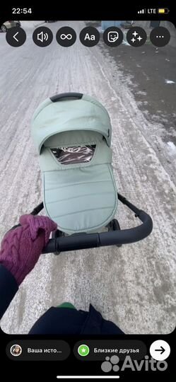 Коляска люлька для новорожденных бу