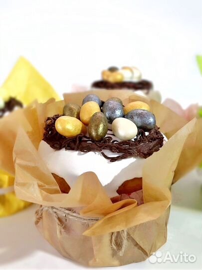 Пасхальный кулич творожный, классический