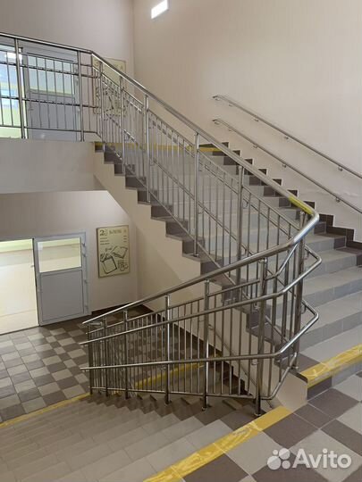 Ограждения из нержавеющей стали для пандусов