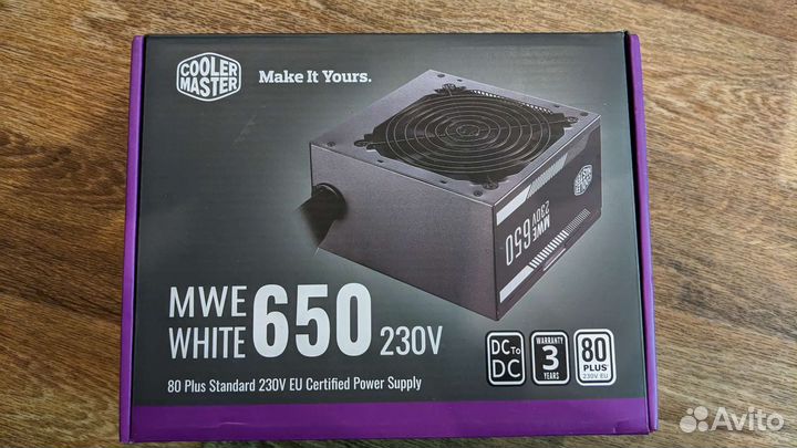 Блок питания cooler master 650 w 80+