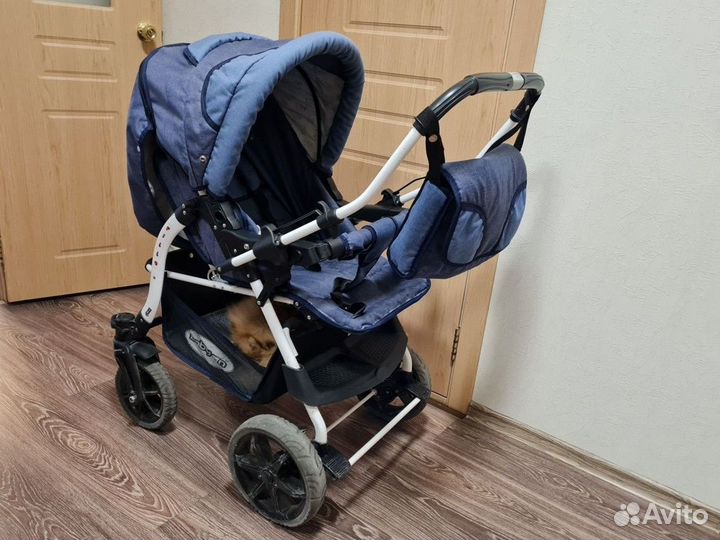 Коляска вездеход с перекидной ручкой