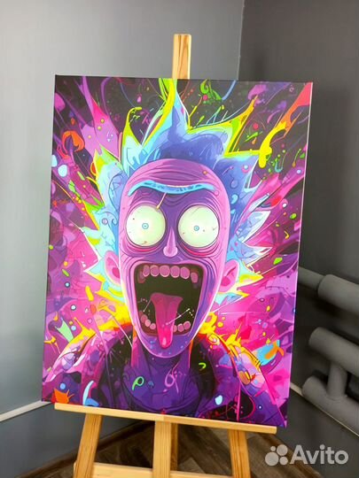 Интерьерная картина на холсте Рик и Морти