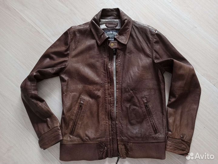 Tommy hilfiger кожаная куртка,примерка,авитодостав