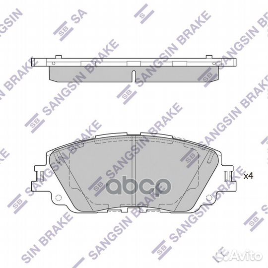 SP4275 колодки дисковые передние Toyota Camry