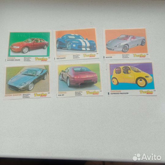 Вкладыши от жвачки turbo супер 331-400, turbo 51