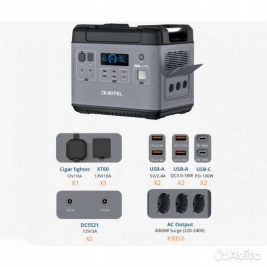 Портативная электростанция 2000 Вт