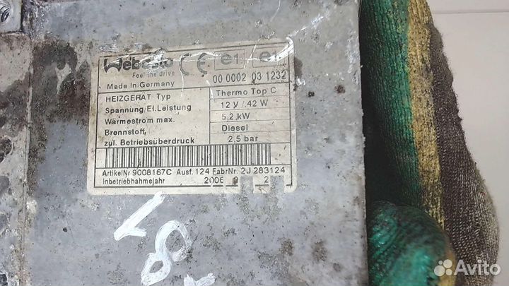 Автономный отопитель Opel Astra H, 2006