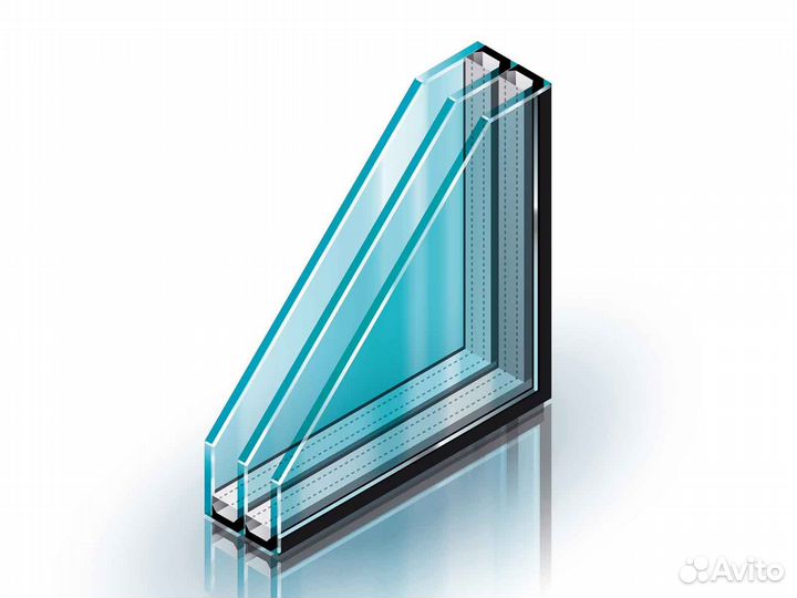 Ремонт окон, стеклопакет энергосберегающий RAL9755