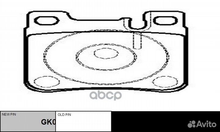 Колодки тормозные дисковые ckbz4 CTR