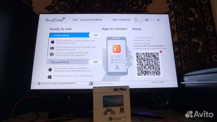 Аnycast m2 plus, Wifi адаптер для трансляции