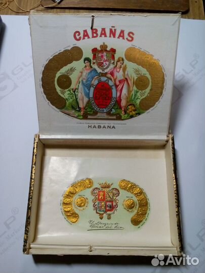 Винтаж коробка сигар 