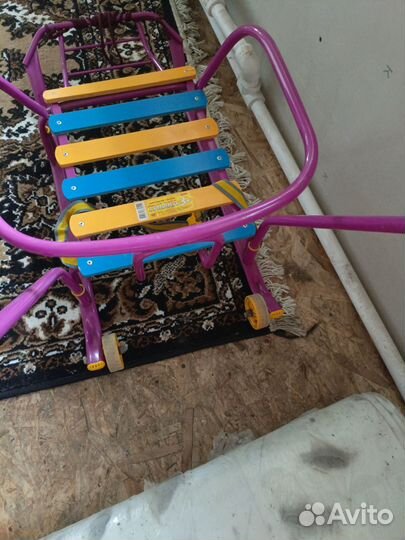 Детские санки с колесами