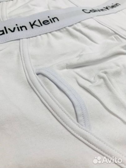 Трусы мужские белые Calvin Klein
