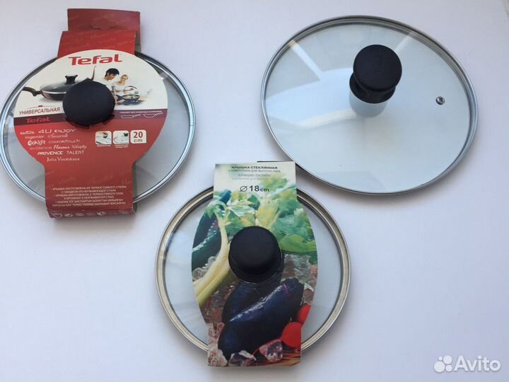 Крышка tefal 18 см и 20 см сковороды Франция