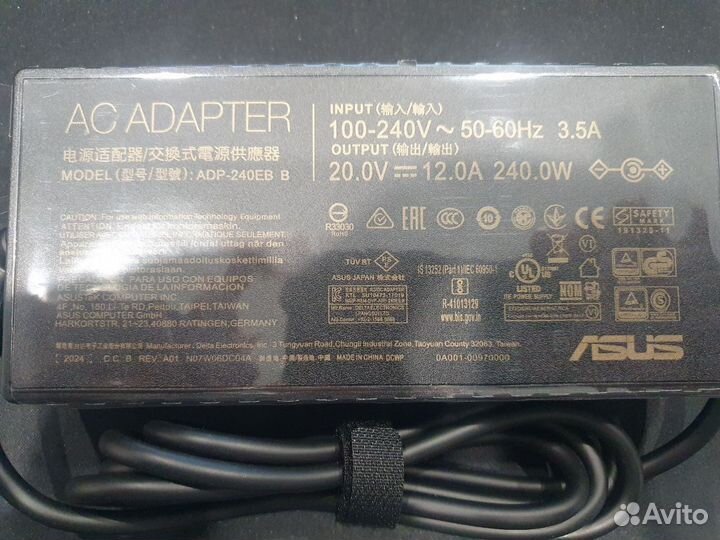 Зарядное устройство Asus ADP-240EB B 20V 12A 240W