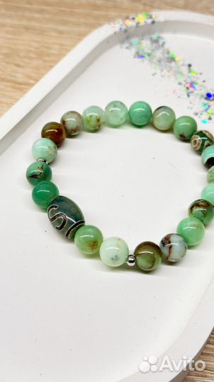 Браслет из хризопраза