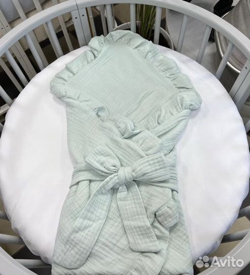 Муслиновый конверт-одеяло на выписку