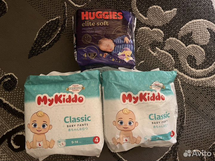 Подгузники трусики хаггис 4