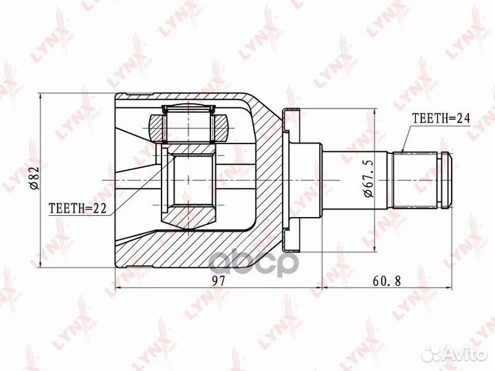 CI-4601 ШРУС lynxauto CI-4601 lynxauto