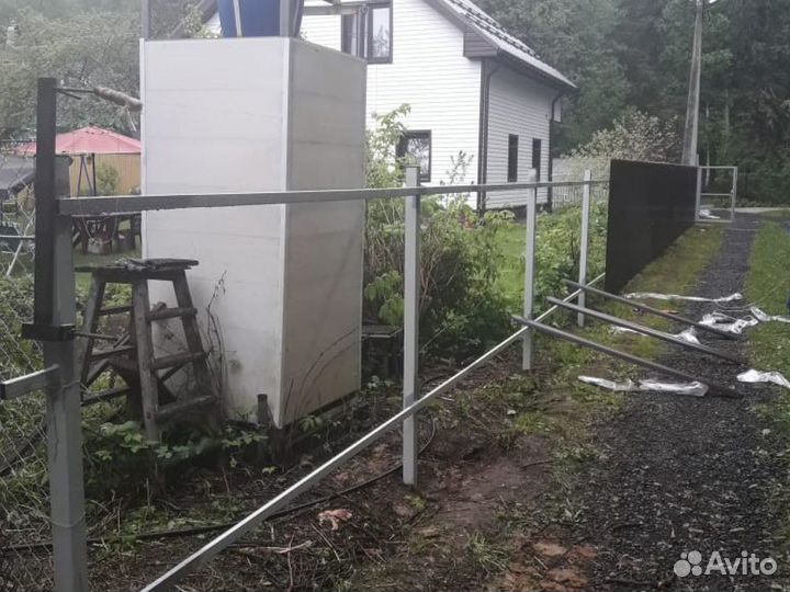 Заборы из профнастила с монтажом