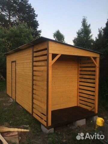 Хозблоки с дровником