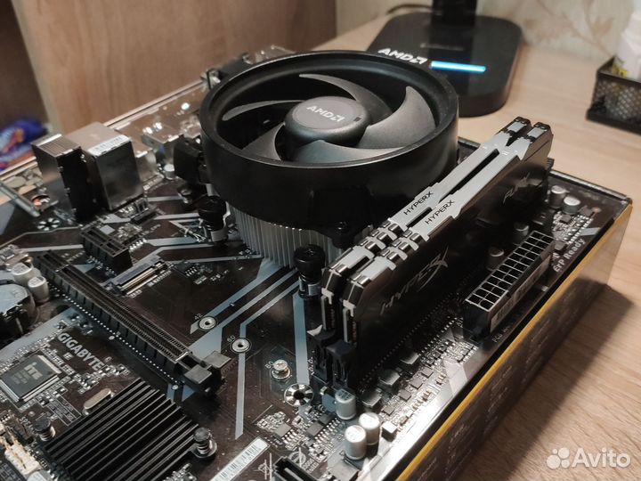 Комплект Ryzen 7 2700 + B450M S2H + HyperX 16G RGB