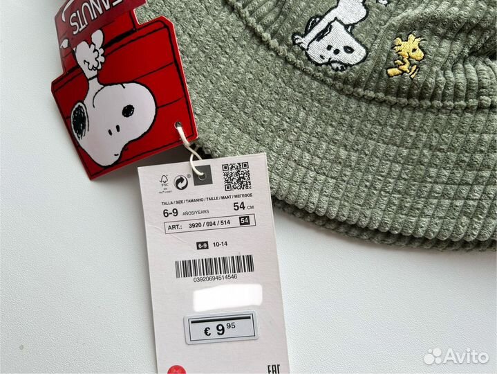 Панама Zara новая 54р 6-9лет