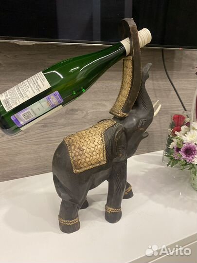 Подставка под вино, слон, в подарок