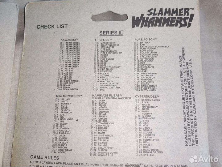 Фишки 24+2 биты в блистере Slammer Whammers